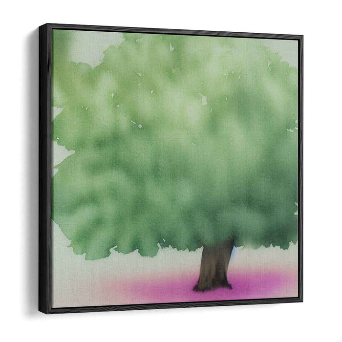 Serene Dream: Ethereal Tree with Pink Ground Canvas Art Print