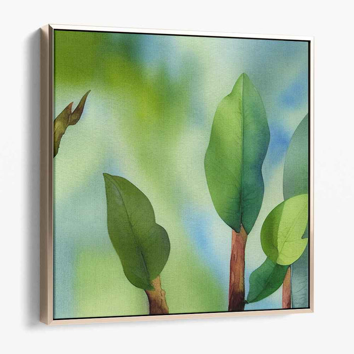 Tranquil Forest Whisper: Serene Nature-Inspired Canvas Art Print