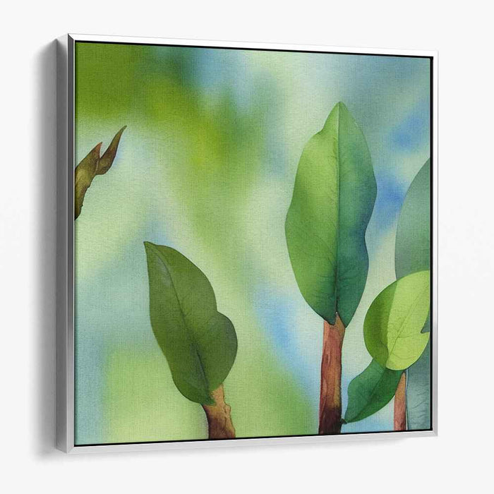 Tranquil Forest Whisper: Serene Nature-Inspired Canvas Art Print
