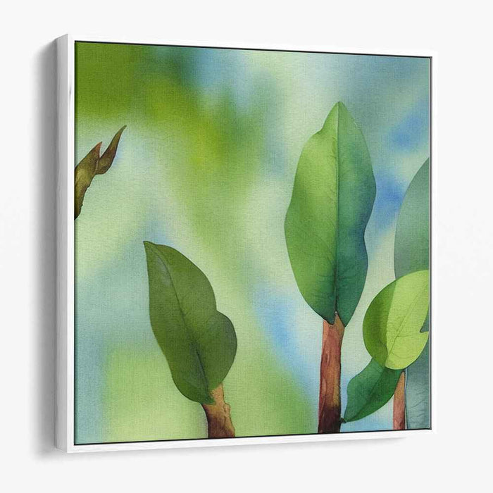 Tranquil Forest Whisper: Serene Nature-Inspired Canvas Art Print
