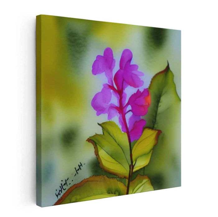 Petals of Pastel Beauty: Watercolor Floral Canvas Art Print