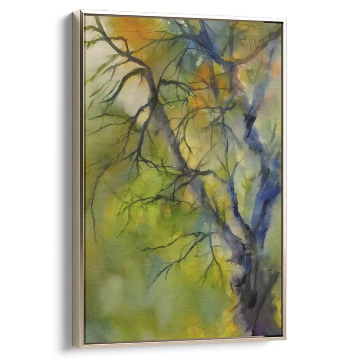 Ethereal Puddle Symphony: Impressionist Watercolor Landscape Art Print