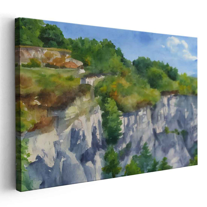 Watercolor Niagara Escarpment #132