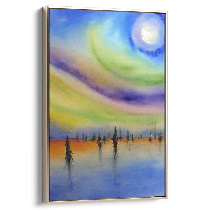 Mystical Dusk Dreaming Glow: Enchanted Twilight Canvas Art Print