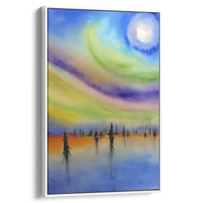 Mystical Dusk Dreaming Glow: Enchanted Twilight Canvas Art Print