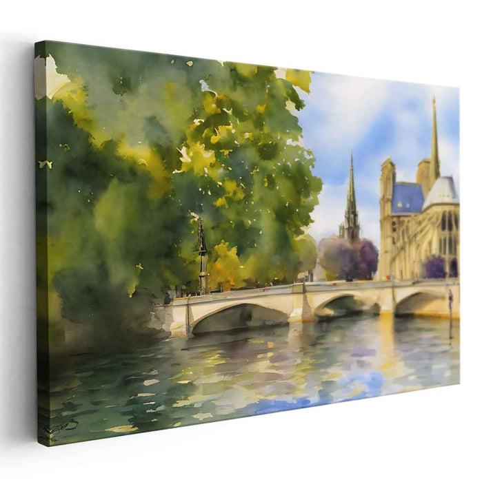 Watercolor Notre Dame Cathedral #102