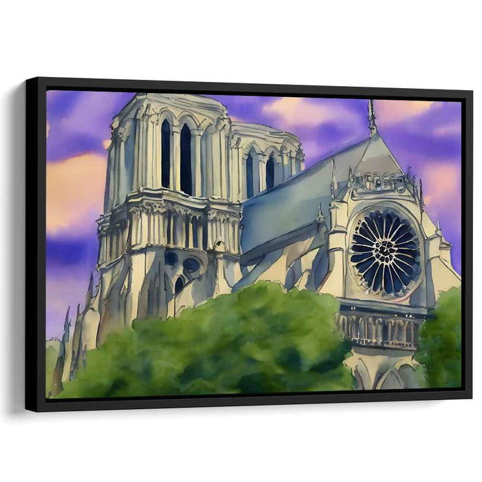 Gothic Whispers in Watercolor: Watercolor Tribute to Gothic Architecture