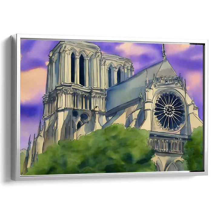 Gothic Whispers in Watercolor: Watercolor Tribute to Gothic Architecture