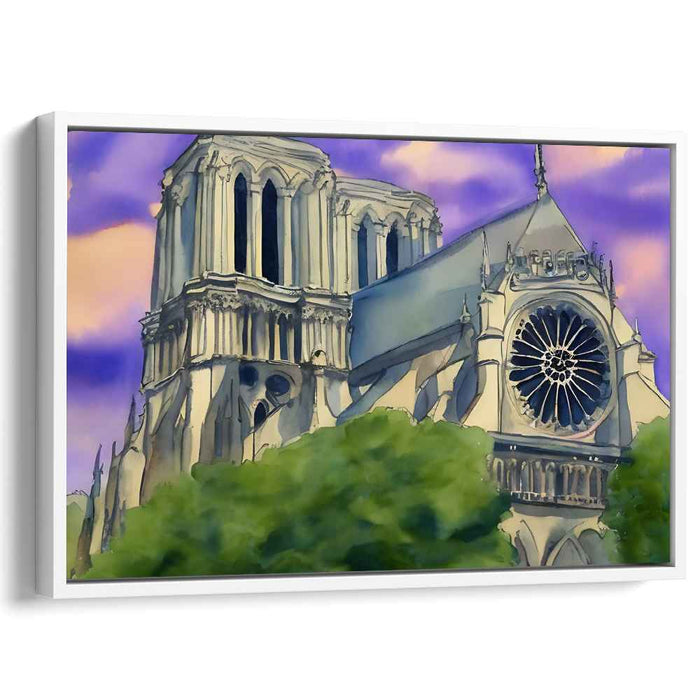 Gothic Whispers in Watercolor: Watercolor Tribute to Gothic Architecture