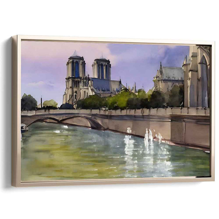 Watercolor Notre Dame Cathedral #109