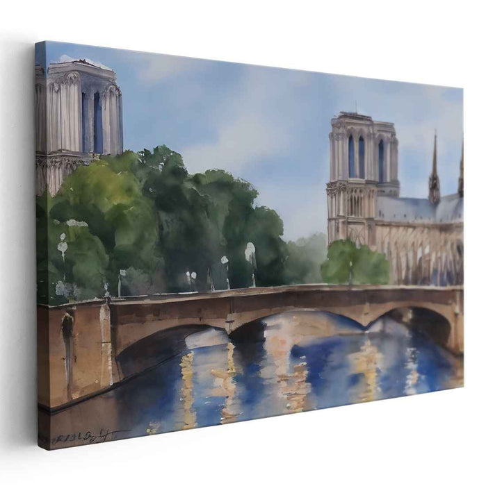 Eiffel's Embrace: Parisian Architectural Masterpiece