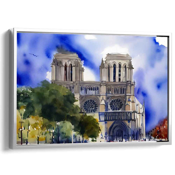 Ripples Of Shadowed Grace: Watercolor Elegance of a Gothic Icon