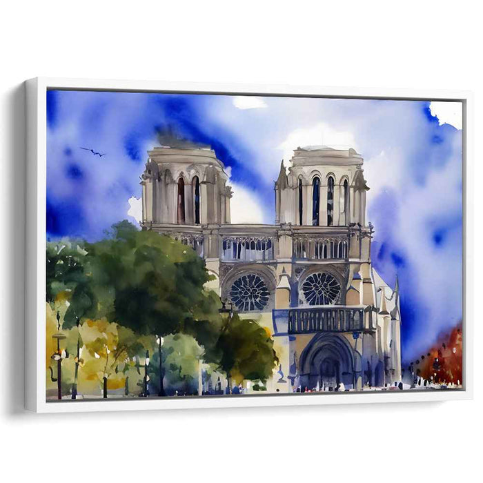 Ripples Of Shadowed Grace: Watercolor Elegance of a Gothic Icon