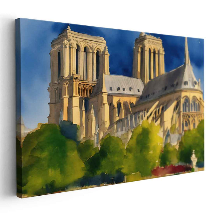 Watercolor Notre Dame Cathedral #116