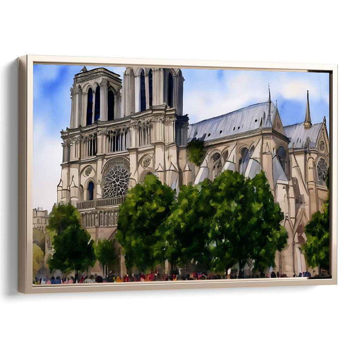 Enigmatic Serenity: Gothic Masterpiece in Tranquil Surroundings