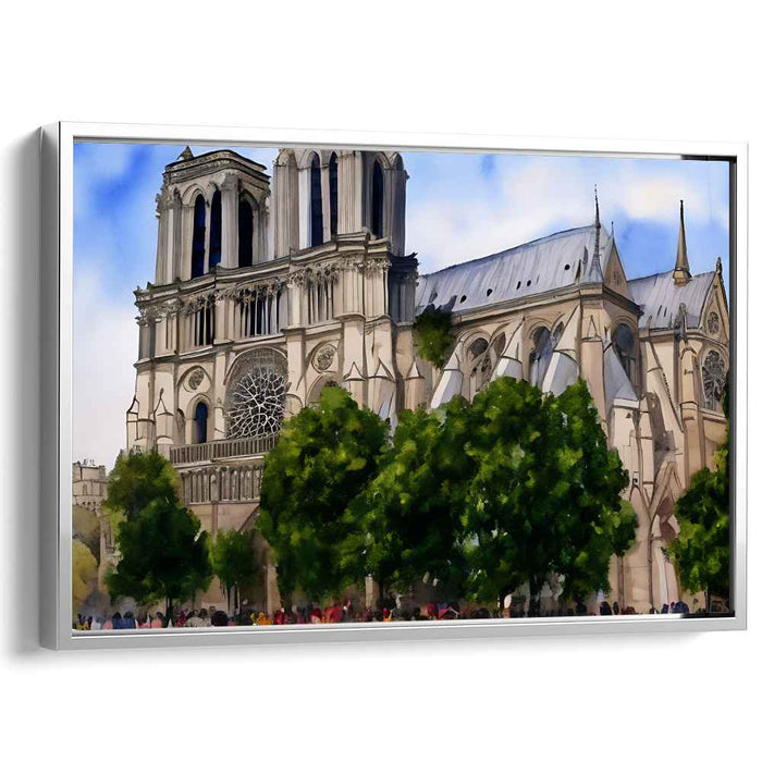 Enigmatic Serenity: Gothic Masterpiece in Tranquil Surroundings