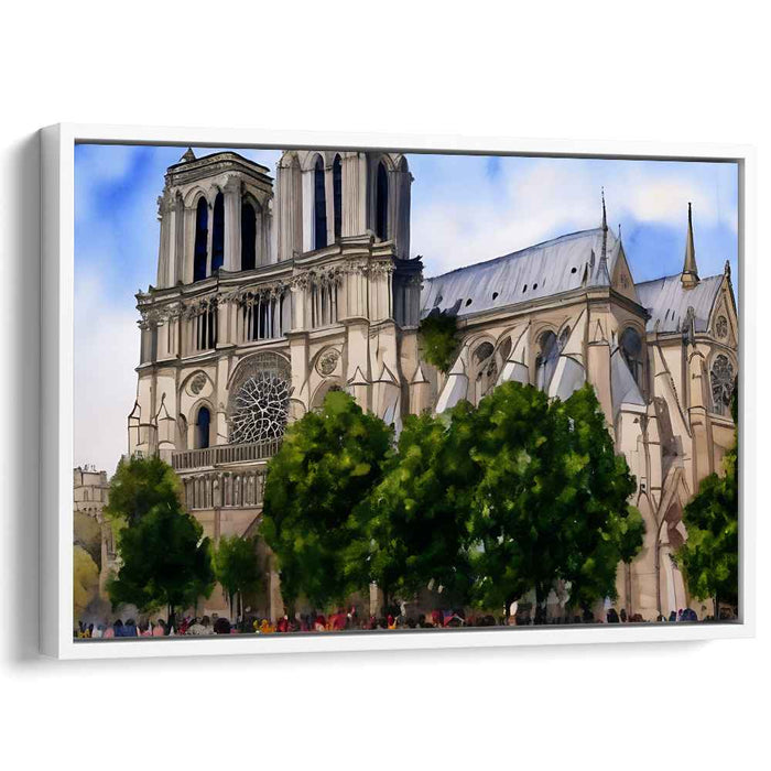 Enigmatic Serenity: Gothic Masterpiece in Tranquil Surroundings