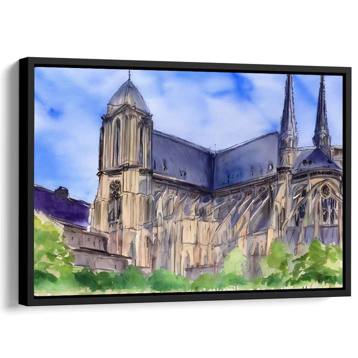 Watercolor Notre Dame Cathedral #128