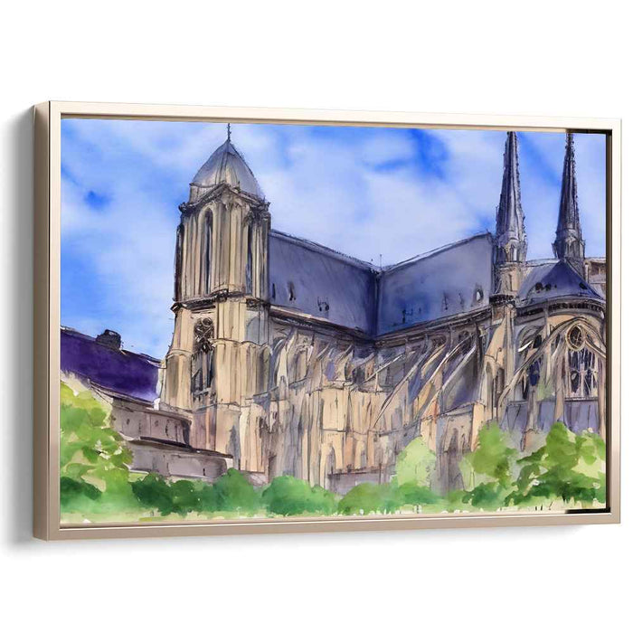 Watercolor Notre Dame Cathedral #128