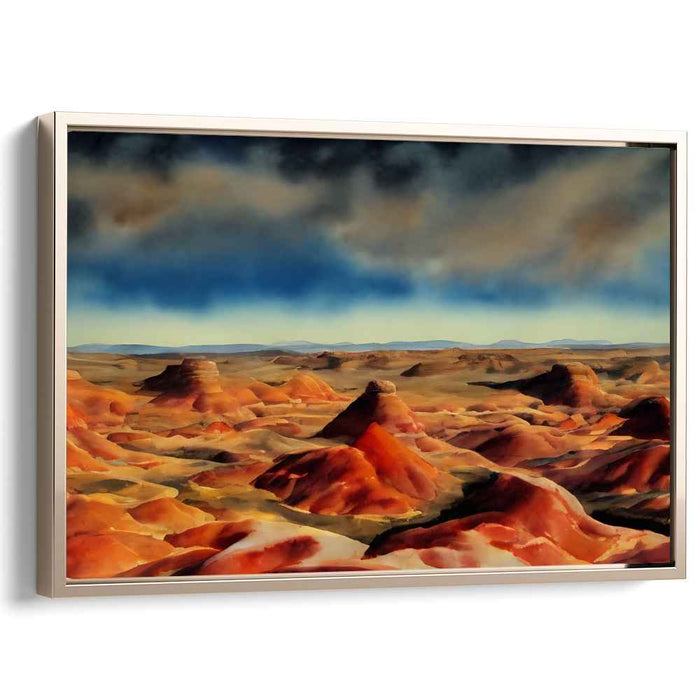 Serenity in Brushstrokes: Realistic Landscape Canvas Art Print