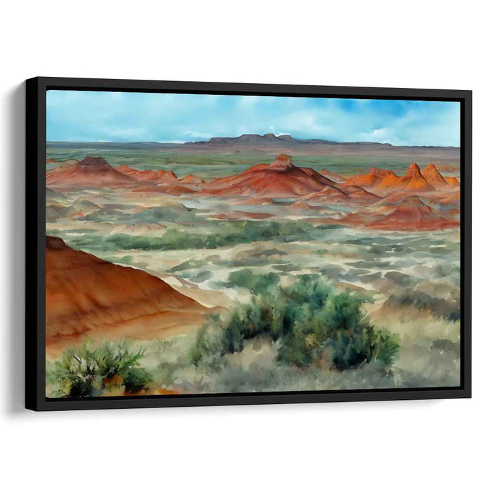 Aqueous Brushstrokes Symphony: A Watercolor Landscape Masterpiece