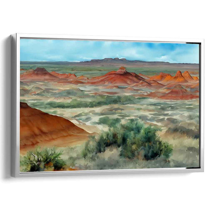 Aqueous Brushstrokes Symphony: A Watercolor Landscape Masterpiece