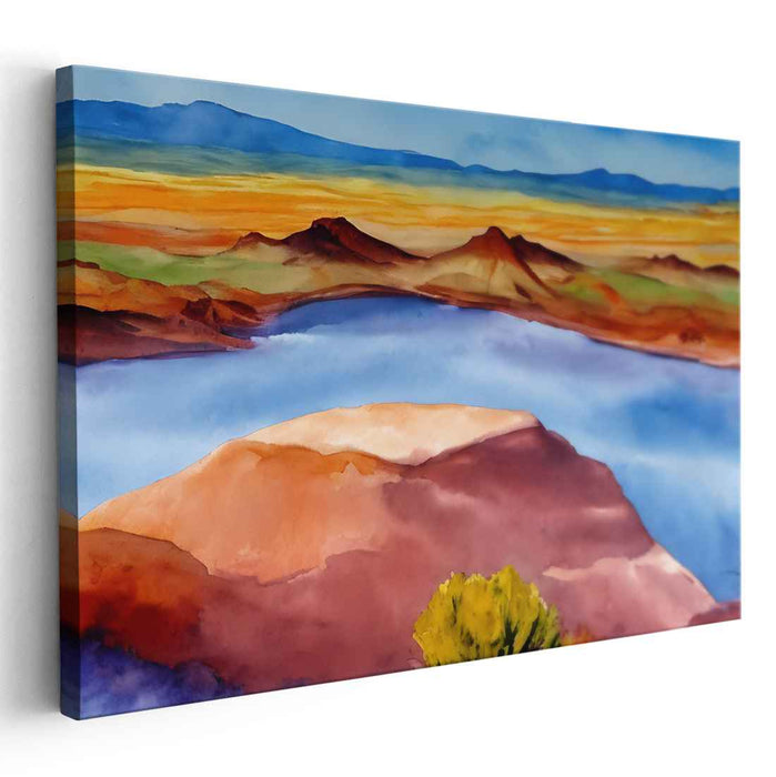 Watercolor Painted Desert #118