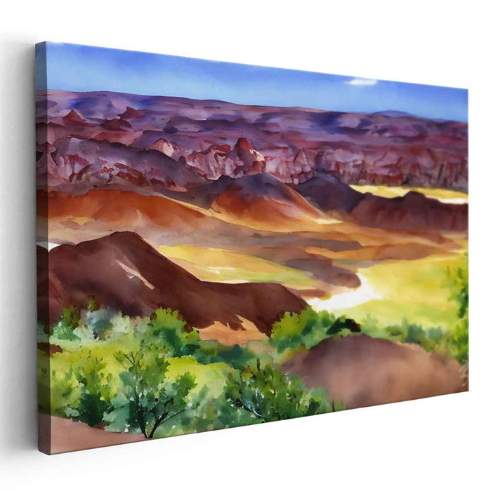 Watercolor Painted Desert #125