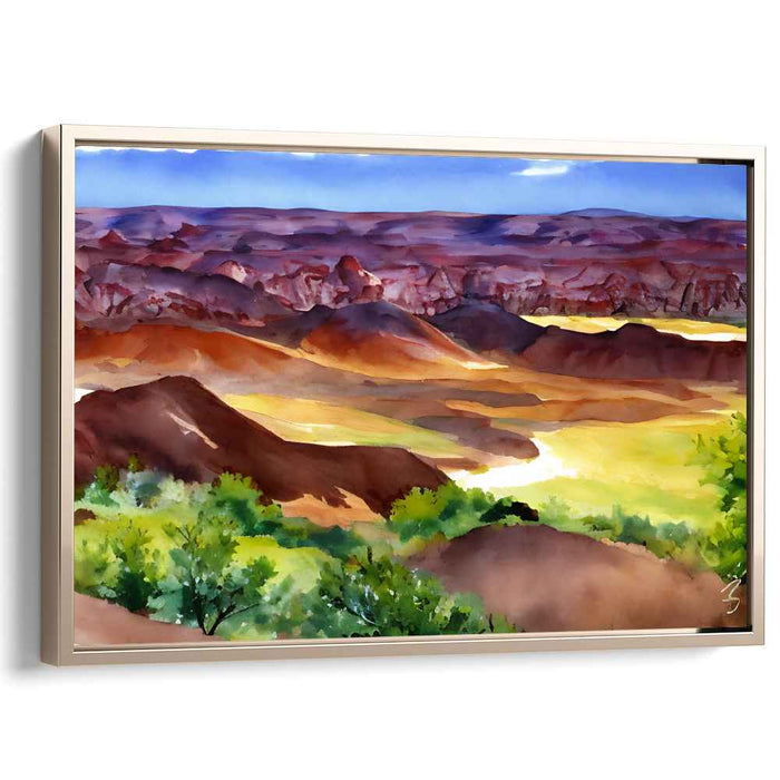 Watercolor Painted Desert #125