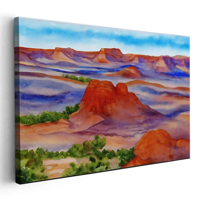 Watercolor Painted Desert #127