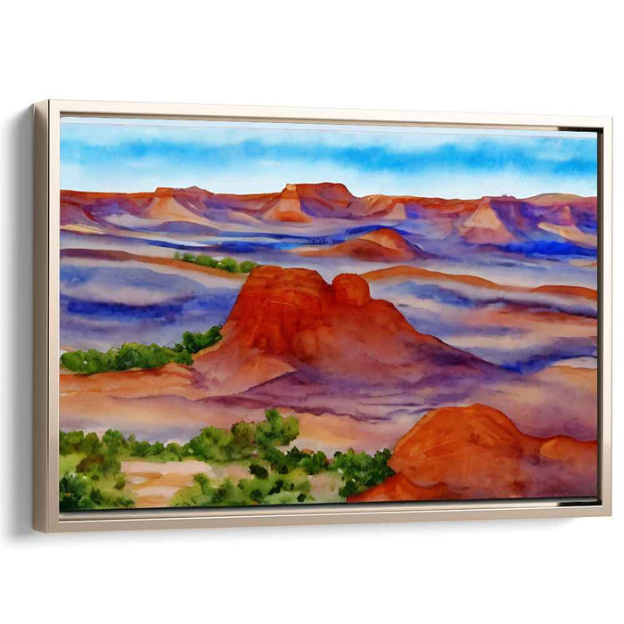 Watercolor Painted Desert #127