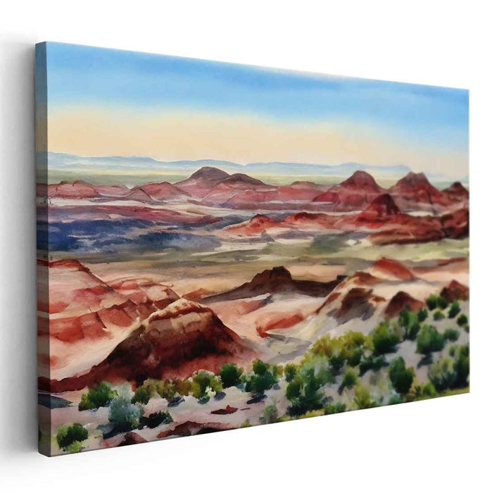 Watercolor Painted Desert #128