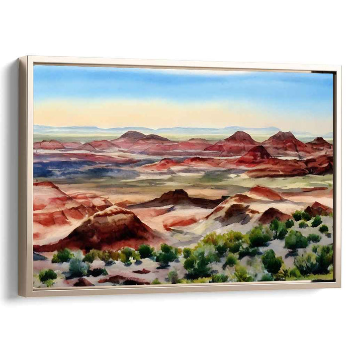 Watercolor Painted Desert #128