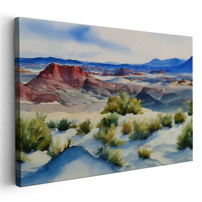 Desert Melodies Echoing Paint: Watercolor Landscape of the American Southwest