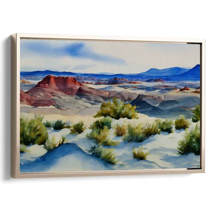 Desert Melodies Echoing Paint: Watercolor Landscape of the American Southwest