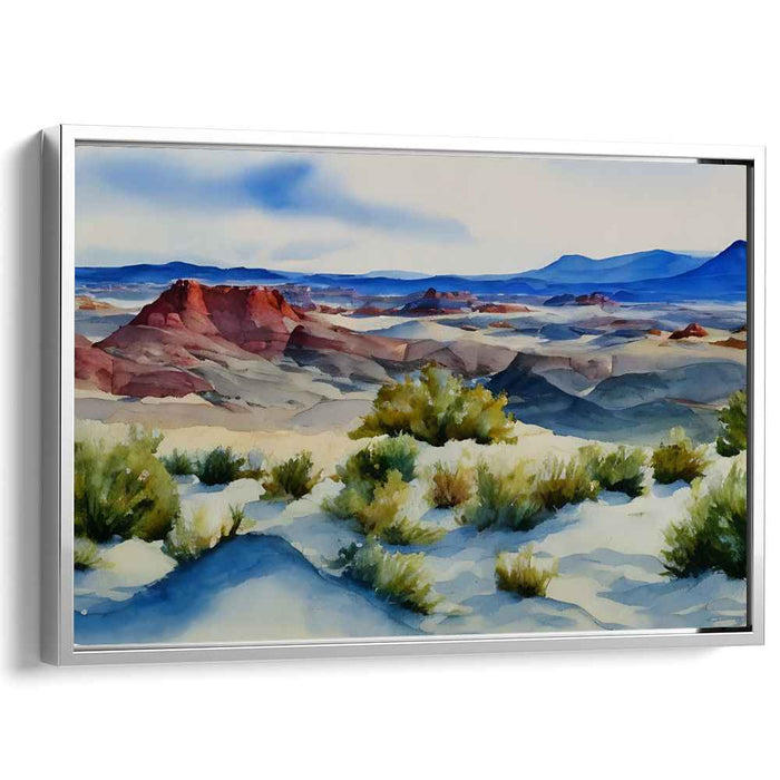 Desert Melodies Echoing Paint: Watercolor Landscape of the American Southwest