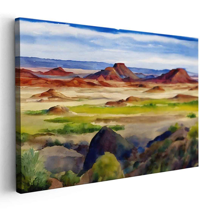 Watercolor Painted Desert #145