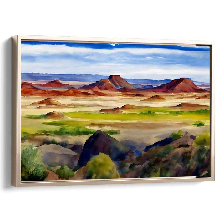 Watercolor Painted Desert #145