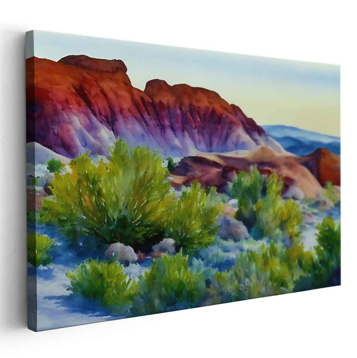 Watercolor Painted Desert #146