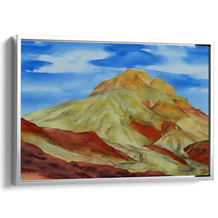 Tranquil Pigment Vista: Serene Watercolor Landscape Art