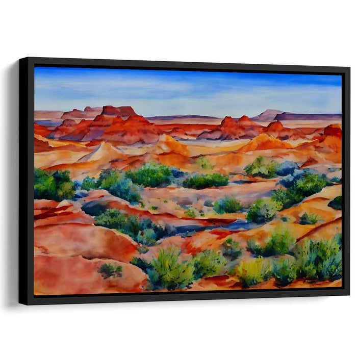 Jagged Shorelines: Watercolor Landscape of Rugged Beauty