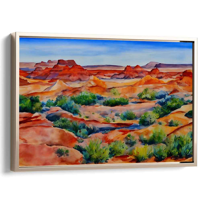 Jagged Shorelines: Watercolor Landscape of Rugged Beauty