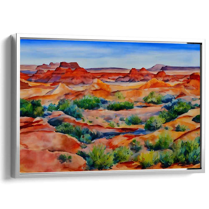 Jagged Shorelines: Watercolor Landscape of Rugged Beauty