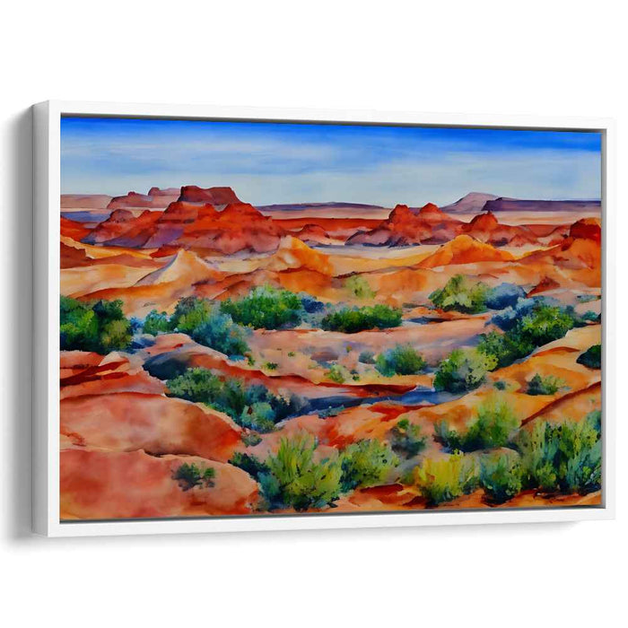 Jagged Shorelines: Watercolor Landscape of Rugged Beauty