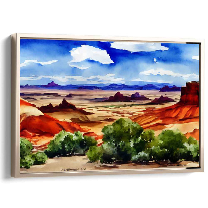 Desert Serenade: Southwest Landscape Watercolor Painting