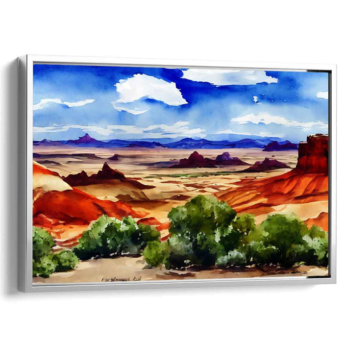 Desert Serenade: Southwest Landscape Watercolor Painting