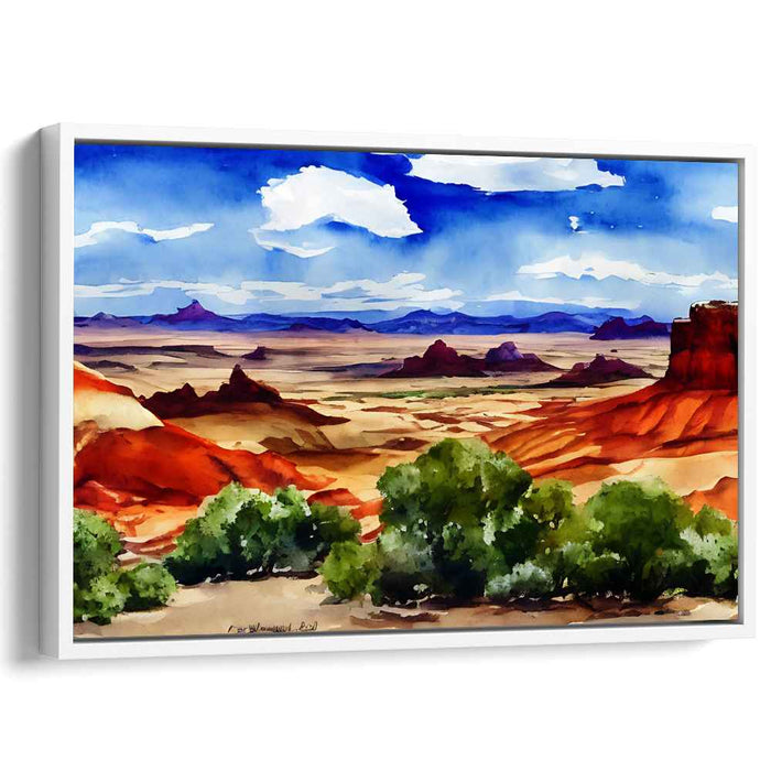 Desert Serenade: Southwest Landscape Watercolor Painting