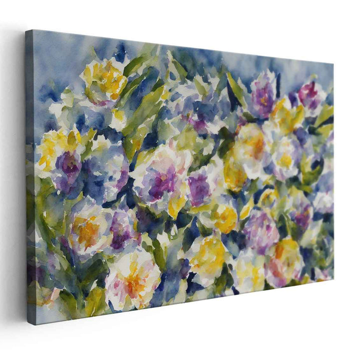 Whispers Of Petal Rain: Watercolor Blossoms in Bloom