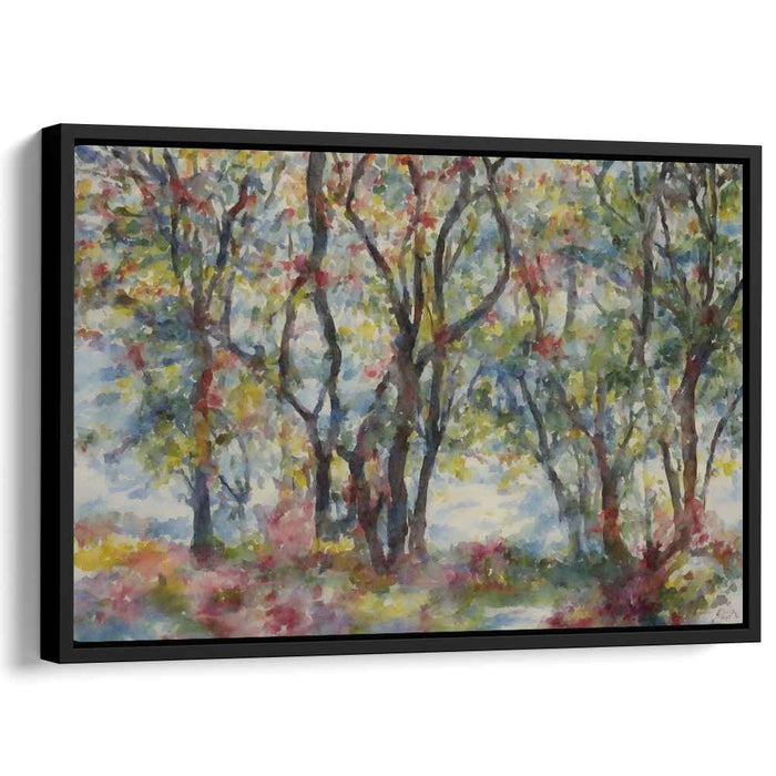 Watercolor Veil: Impressionist Watercolor Landscape Art Print