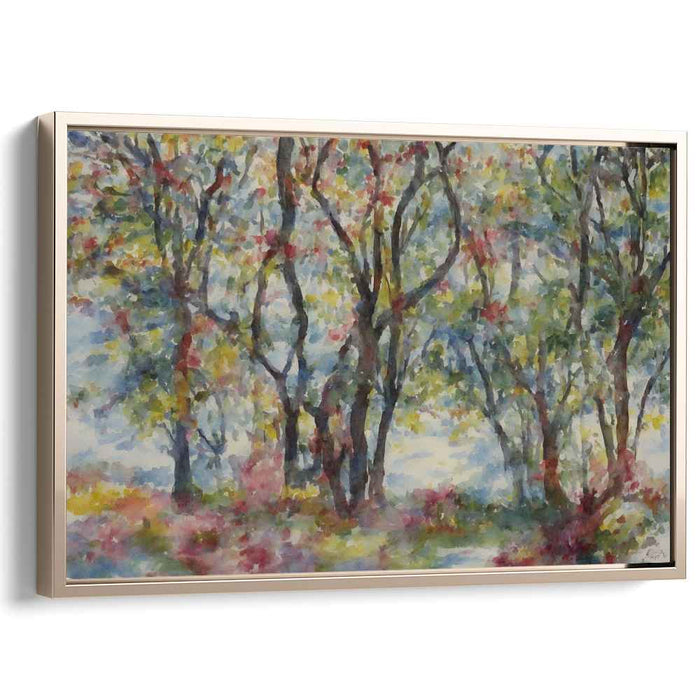 Watercolor Veil: Impressionist Watercolor Landscape Art Print
